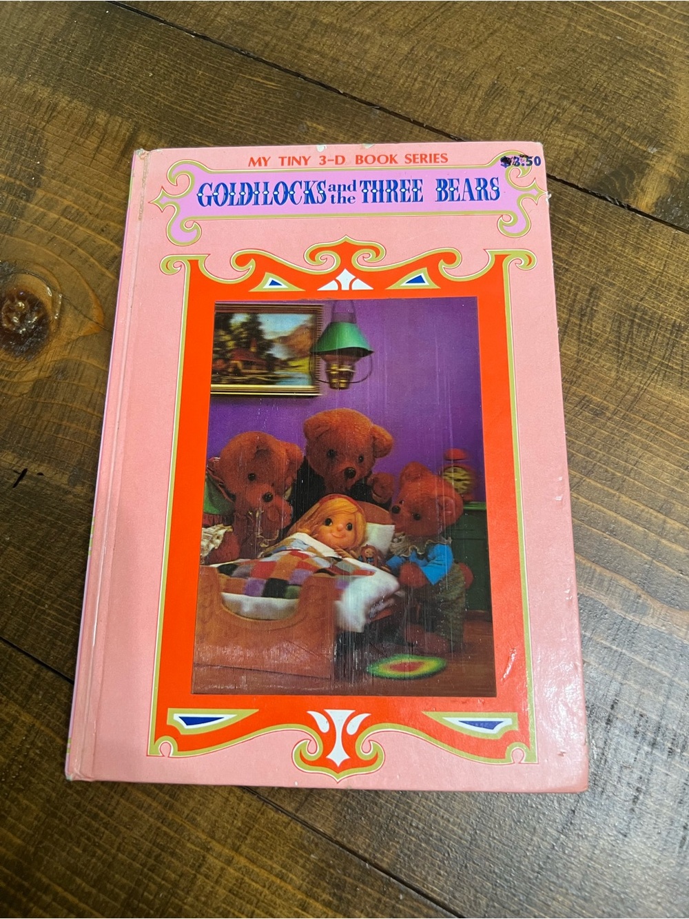 1970’s Goldilocks and the Three Bears 3-D Story Book - Pink Cover